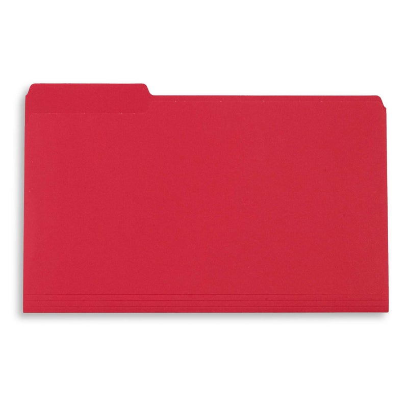 Blue Summit Supplies Red Legal File Folders, 1/3 Cut Tab, Legal Size, Great for Organizing and Easy File Storage, 100 Per Box - Image 4